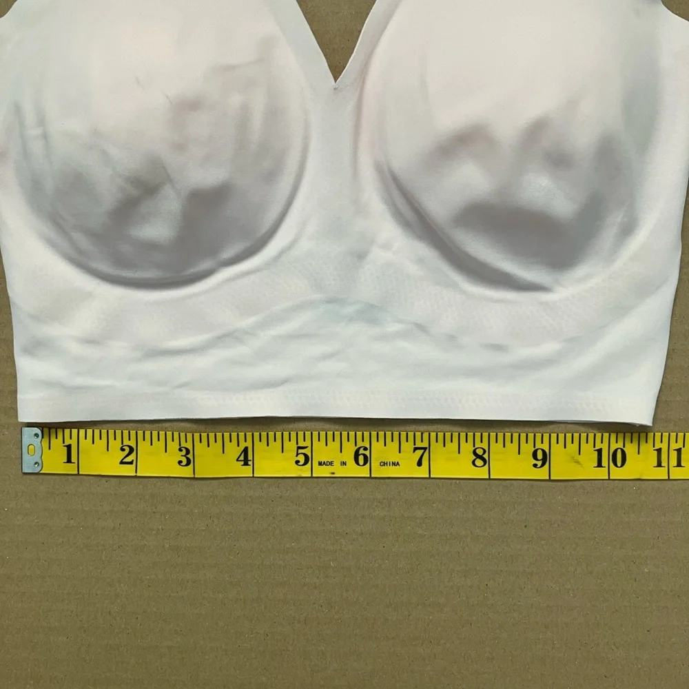 Seamless Light Pink V-Neck Comfort Bralette - Picture 5 of 11